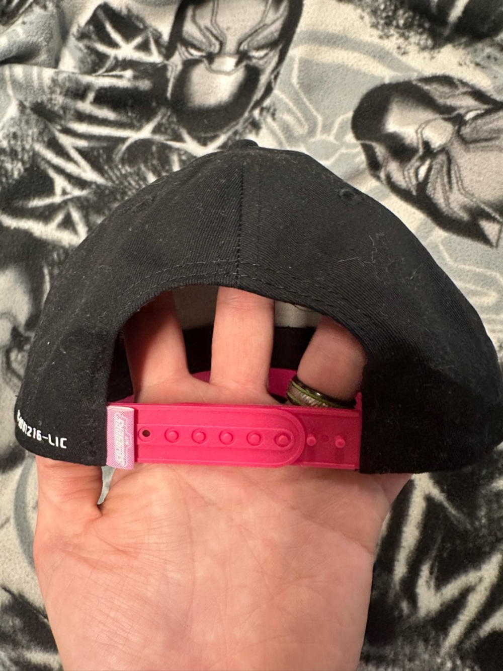 Sluggers Hit - Black & Pink Logo Adjustable Baseball Cap - Picture 3 of 5